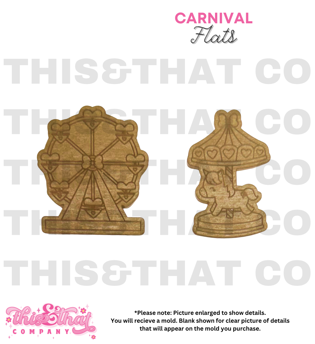 Silicone Mold for Resin | Carnival Flats