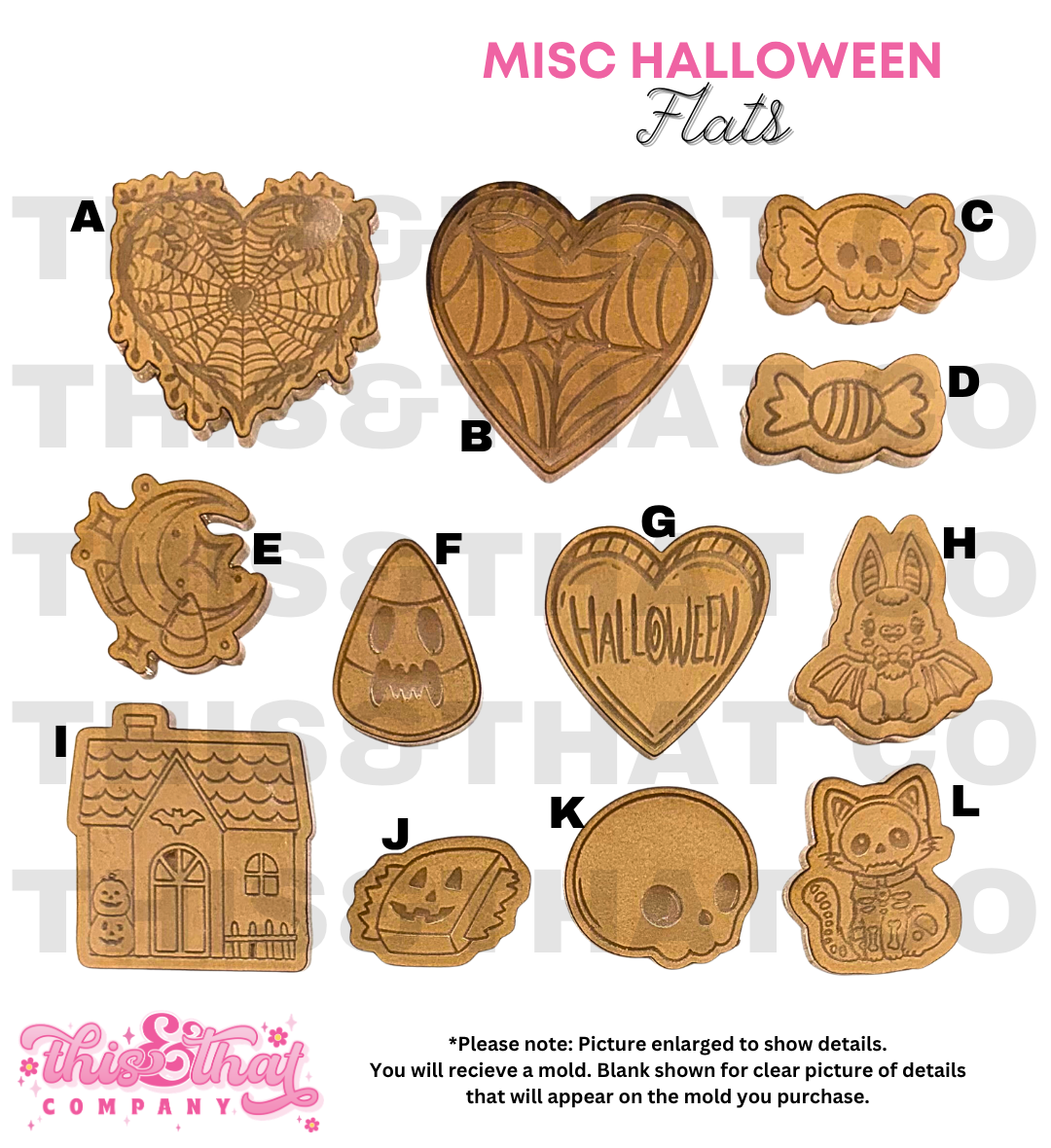 Silicone Mold for Resin | MISC Halloween Flats