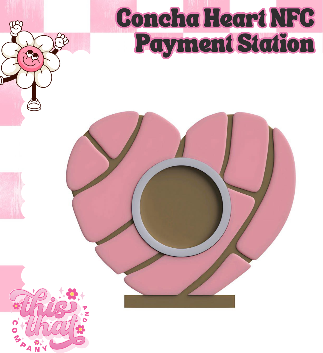 3D Print | Payment Station | FULLY CUSTOMIZABLE | Concha Heart