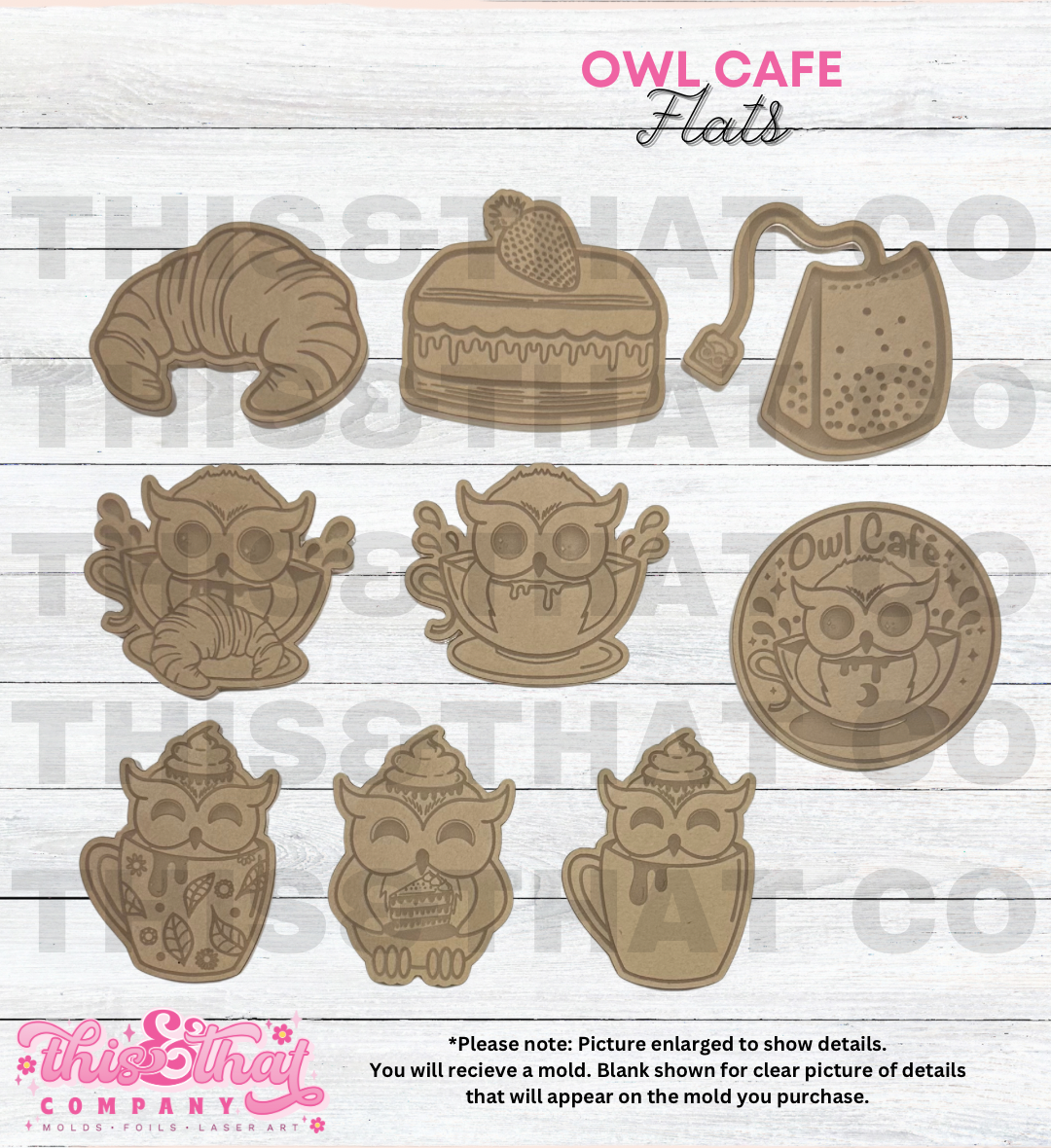 Silicone Mold For Resin | Owl Cafe Flats