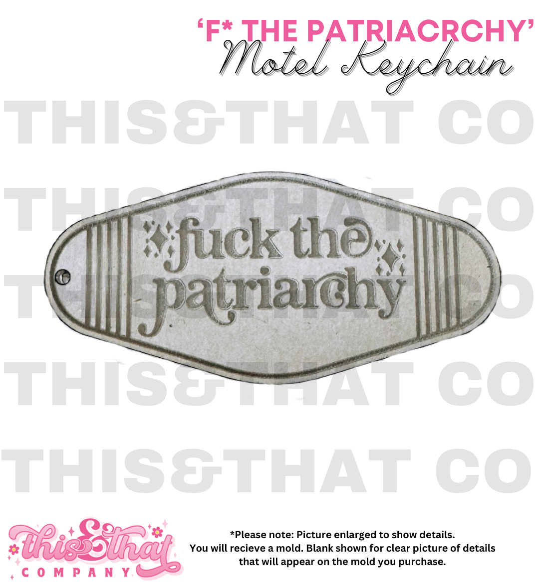 Silicone Mold For Resin | 'F The Patriarchy'