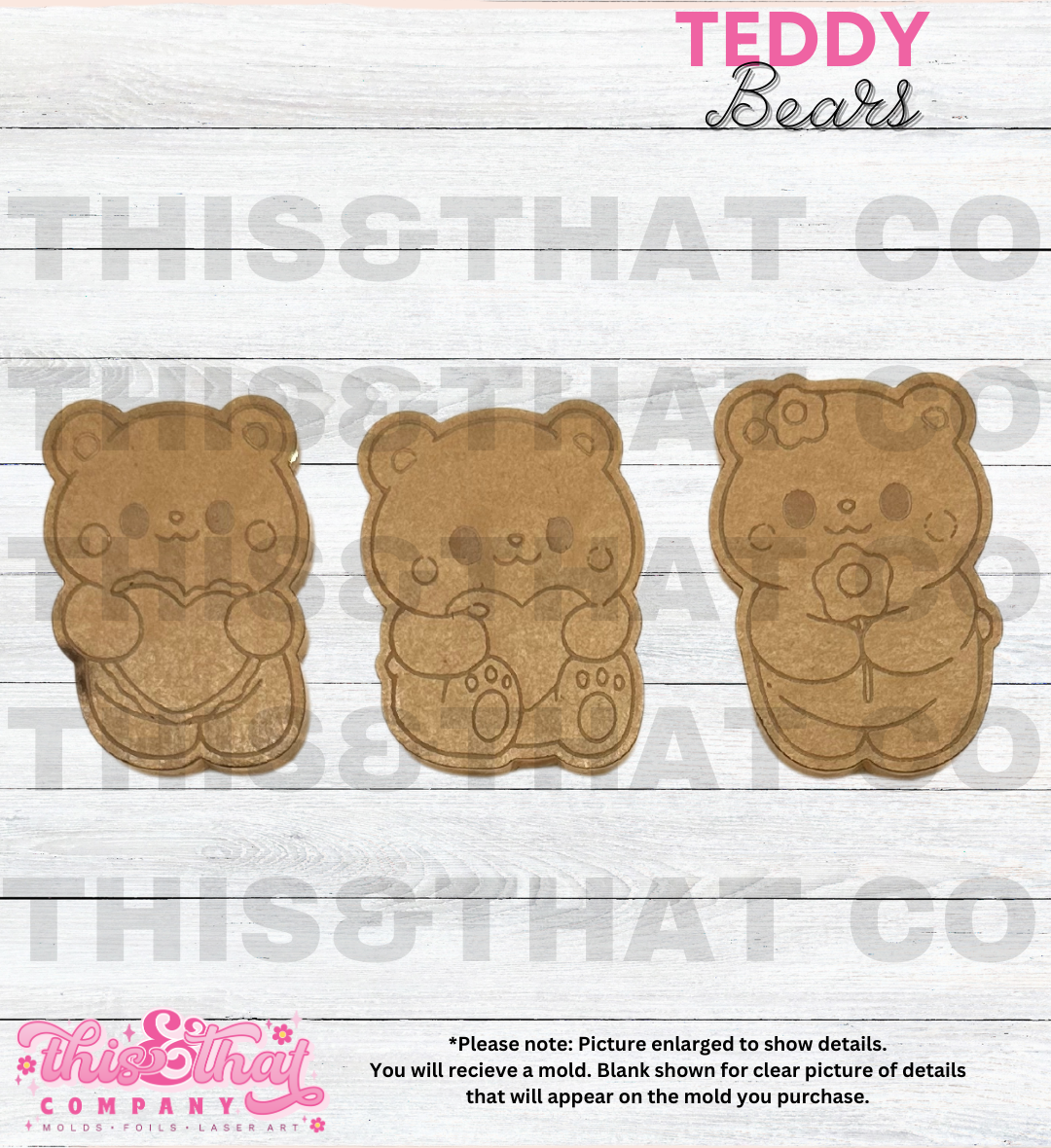 Silicone Mold For Resin | Teddy Bears