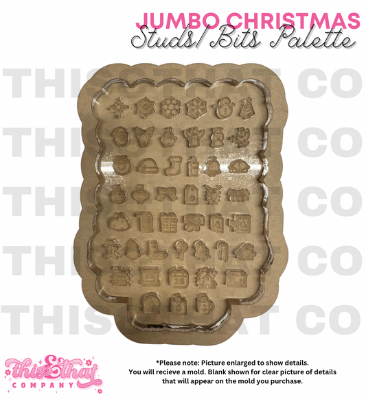 Silicone Mold for Resin | Christmas Stud/ Bits Palette
