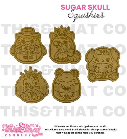 Silicone Mold For Resin | Sugar Skull Squishies
