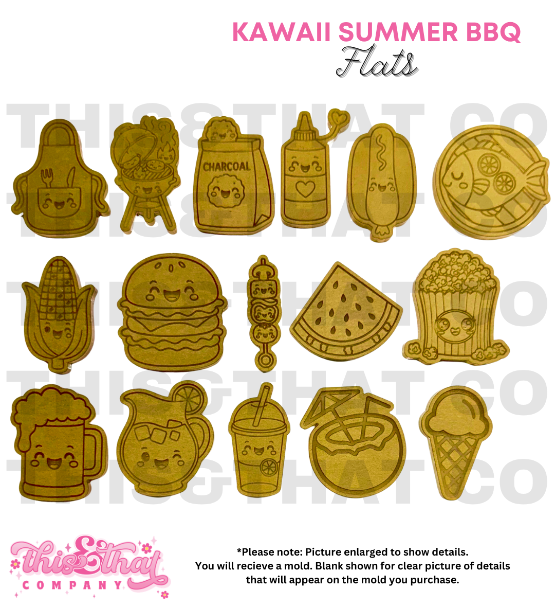 Silicone Mold for Resin | Kawaii Summer BBQ Flats