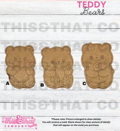 Silicone Mold For Resin | Teddy Bears