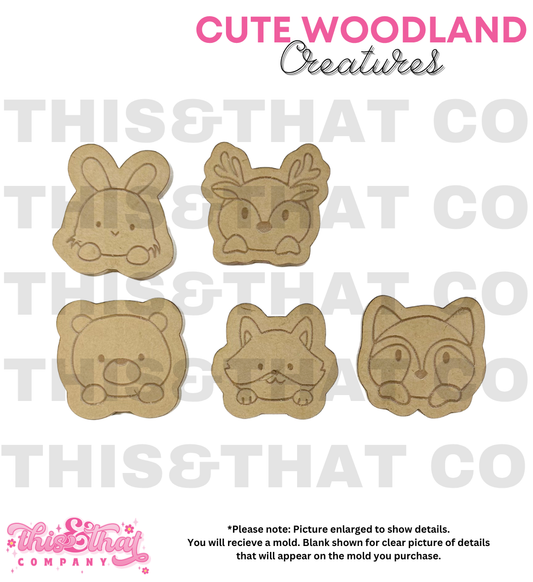 Silicone Mold For Resin | Cute Woodland Creatures