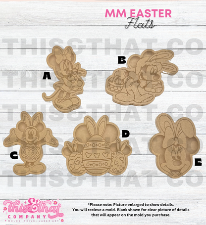 Silicone Mold For Resin | Easter Mouse Flats