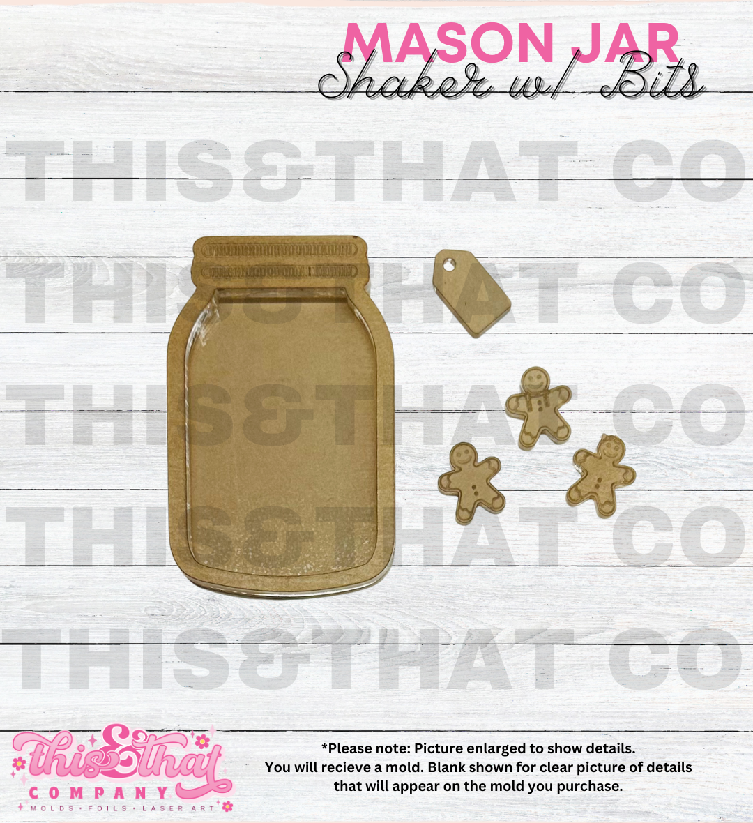 Silicone Mold For Resin | Cookie Jar Shaker with Bits
