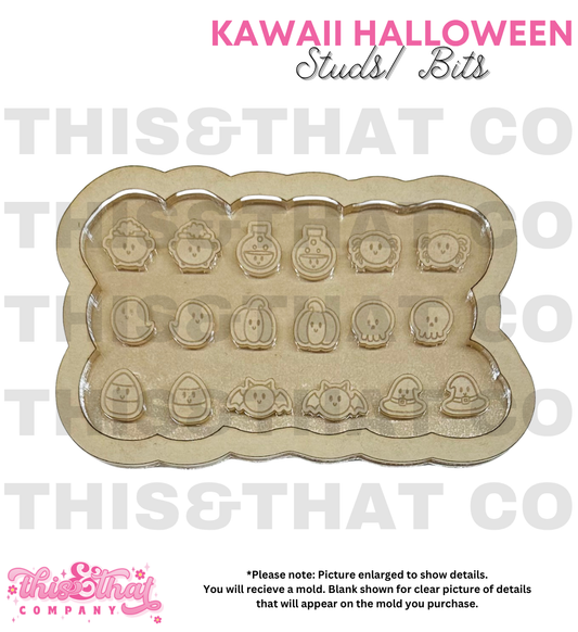 Silicone Mold For Resin | Kawaii Halloween Studs/ Bits
