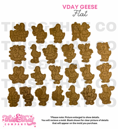 Silicone Mold for Resin | VDay Geese