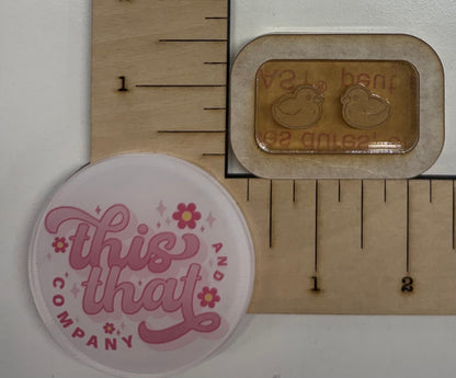 Silicone Mold for Resin | Duck Studs/ Bits