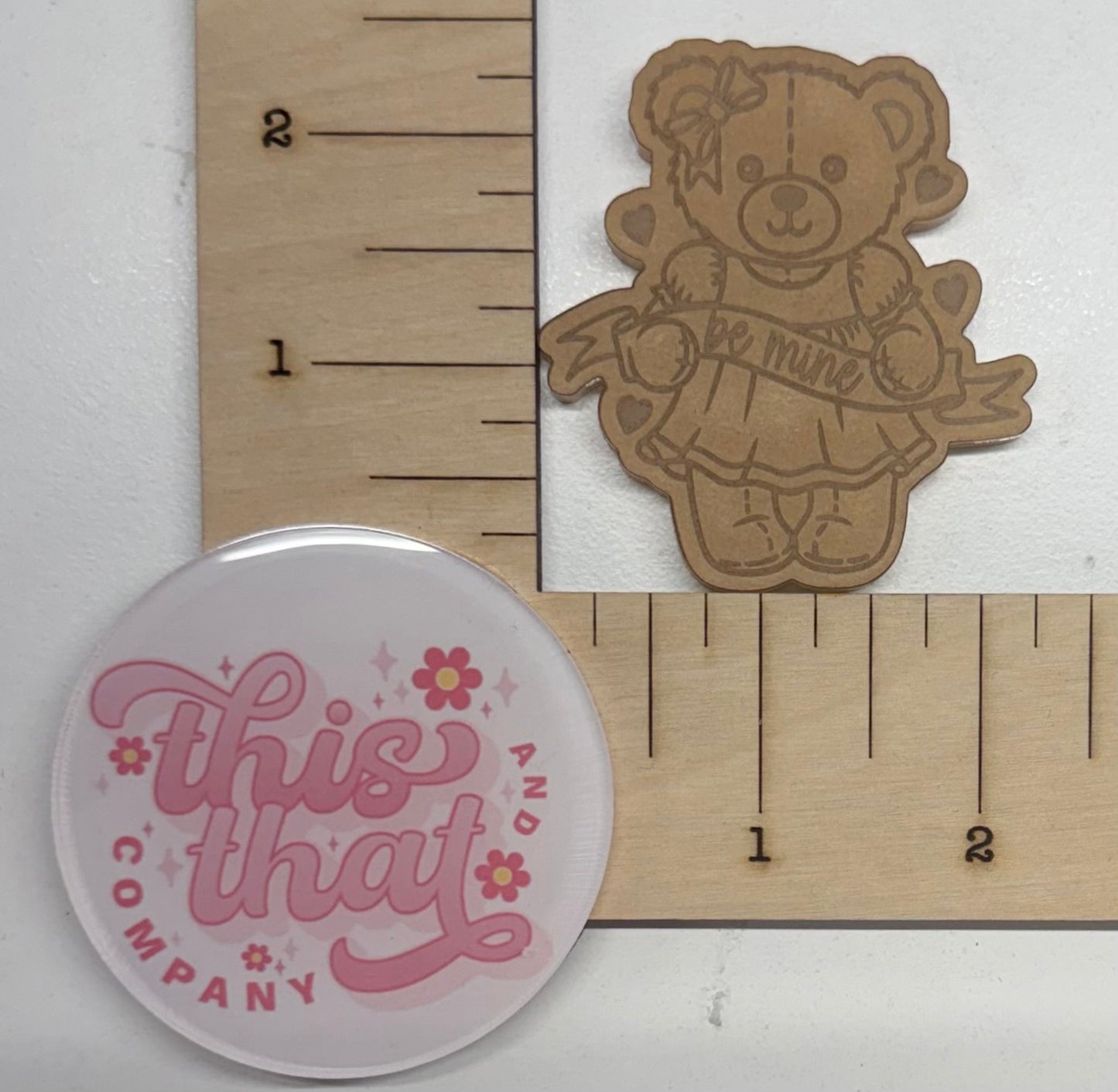 Silicone Mold for Resin | 'Be Mine' Bear Flat