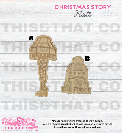 Silicone Mold For Resin |  Christmas Story Flats