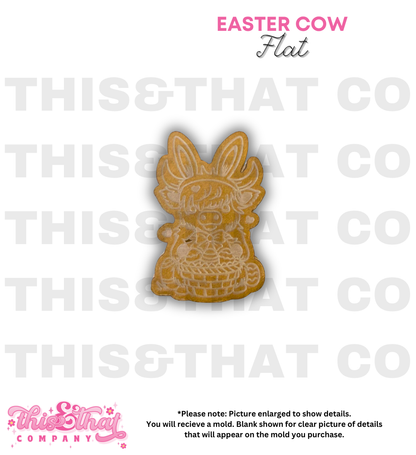 Silicone Mold for Resin | Easter Highland Cow