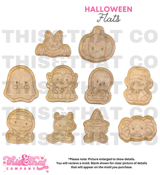 Silicone Mold for Resin | Halloween Flats