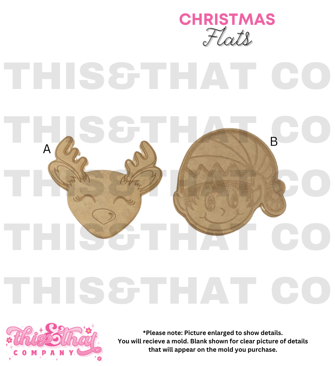 Silicone Mold for Resin | Christmas Flats