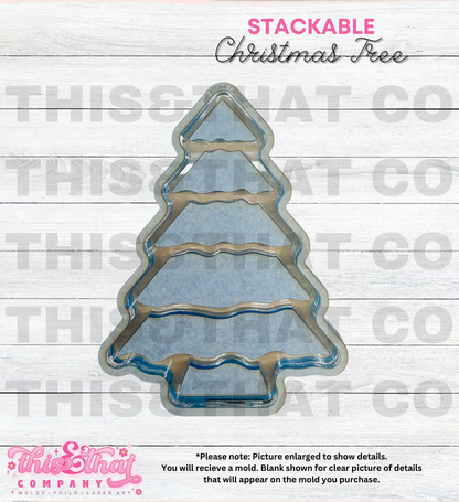 Silicone Mold For Resin |  Stackable Christmas Tree
