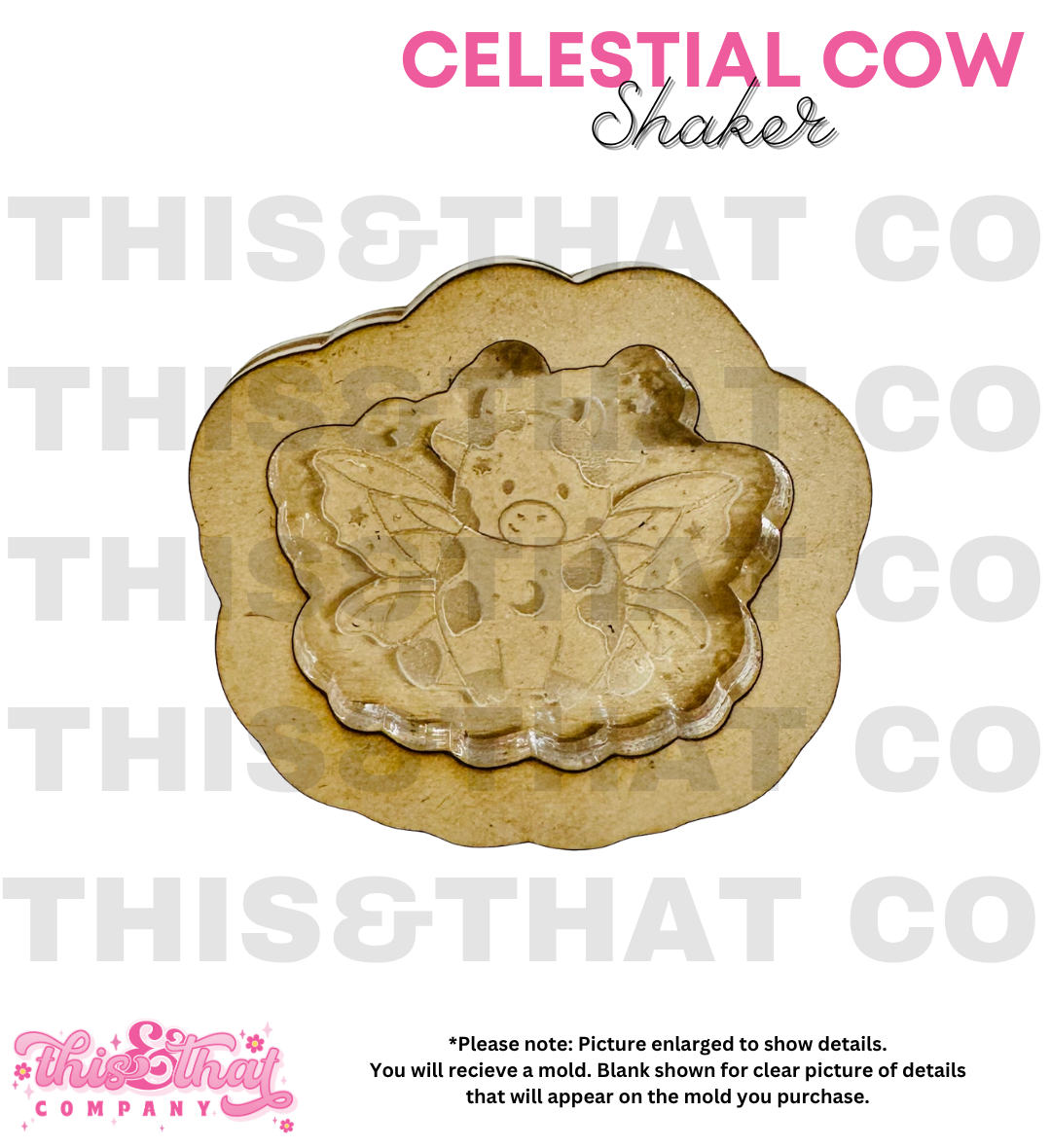 Silicone Mold For Resin | Celestial Cow Shaker