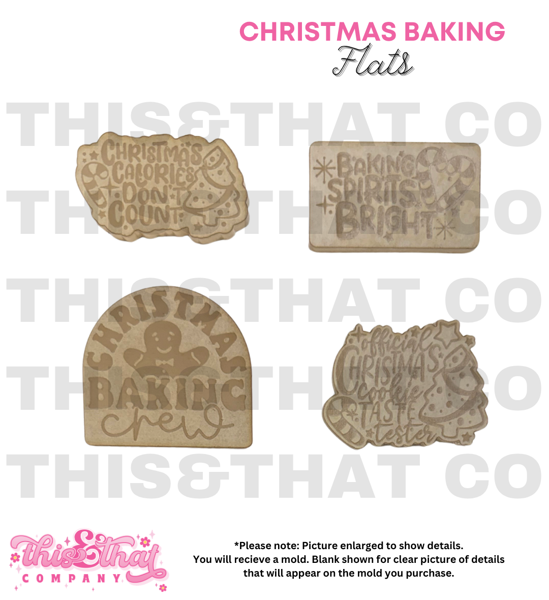 Silicone Mold for Resin | Christmas Baking Flats