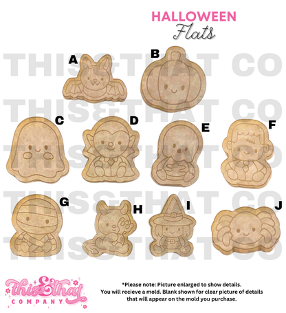 Silicone Mold for Resin | Halloween Flats
