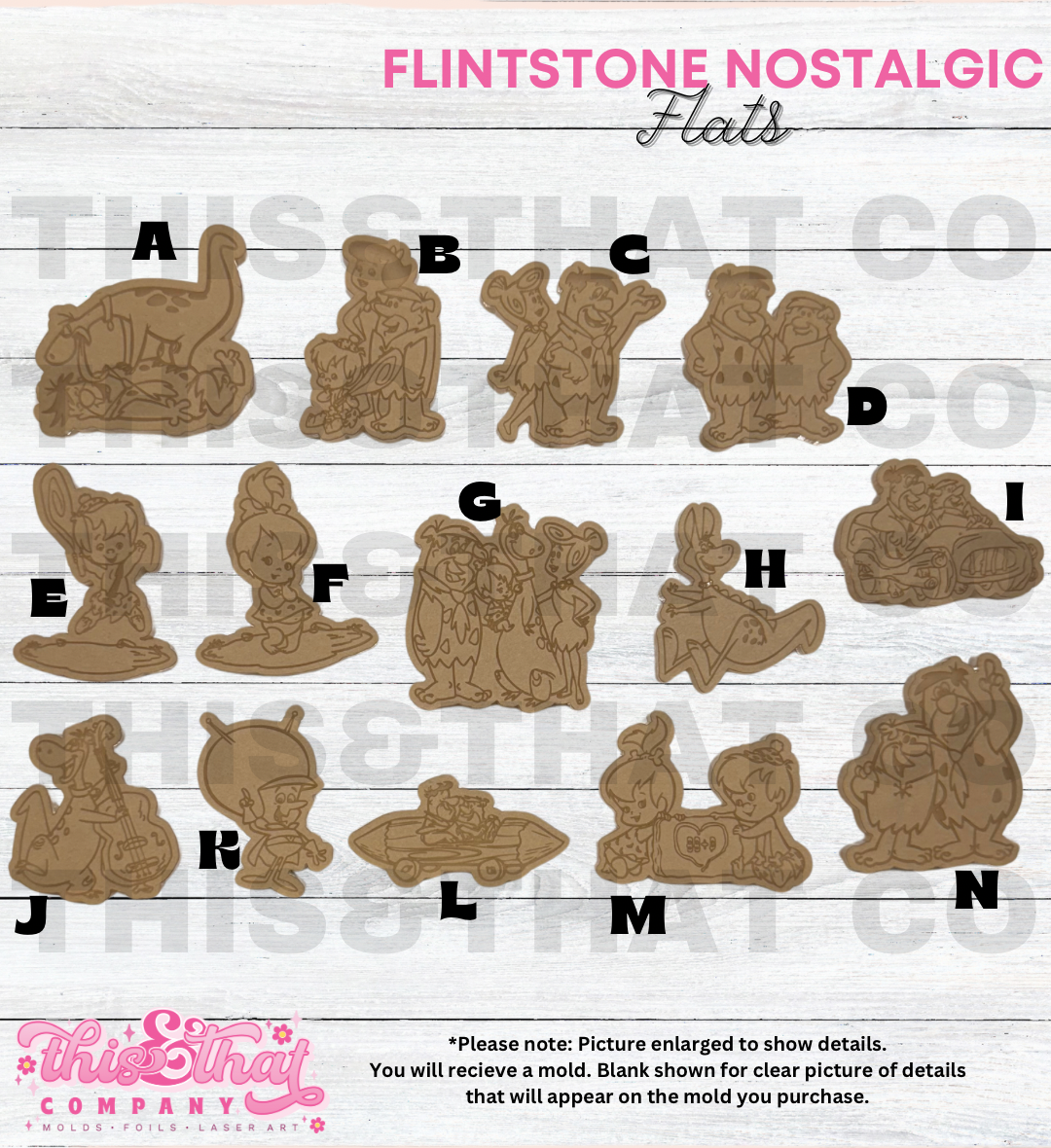 Silicone Mold For Resin |  Nostalgic Caveman Cartoon Flats