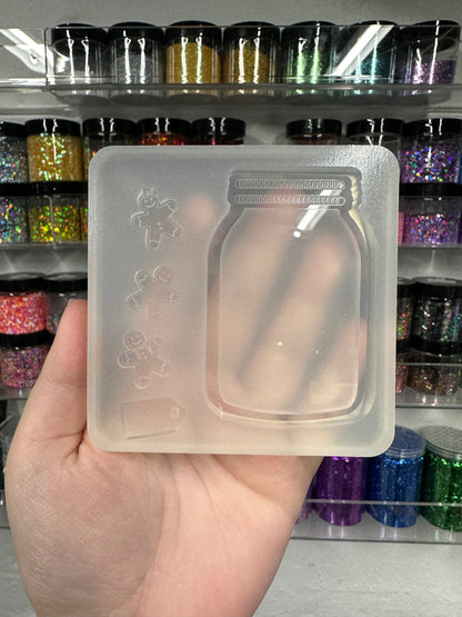 Silicone Mold For Resin | Cookie Jar Shaker with Bits
