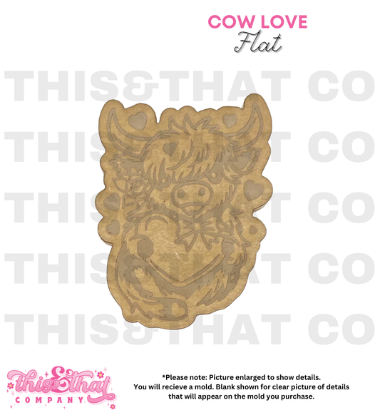 Silicone Mold for Resin | Cow Love Flat