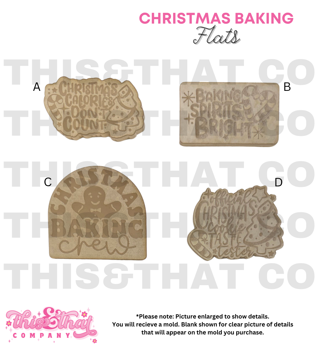 Silicone Mold for Resin | Christmas Baking Flats