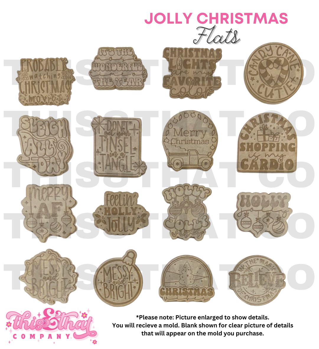 Silicone Mold for Resin | Jolly Christmas