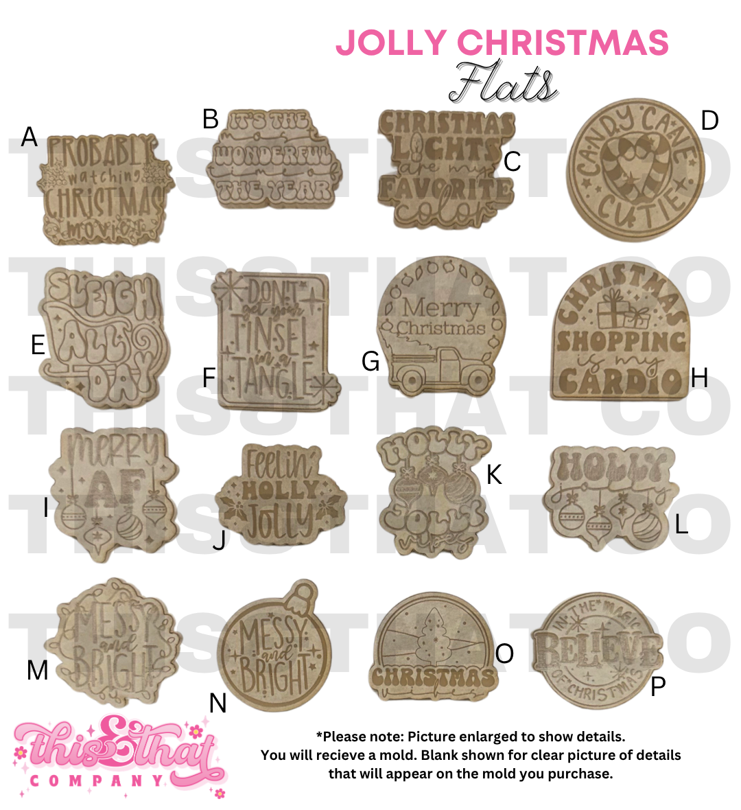 Silicone Mold for Resin | Jolly Christmas