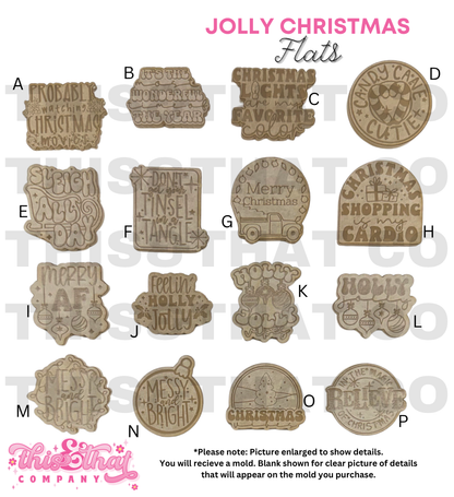 Silicone Mold for Resin | Jolly Christmas