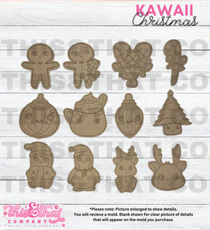 Silicone Mold For Resin | Kawaii Christmas