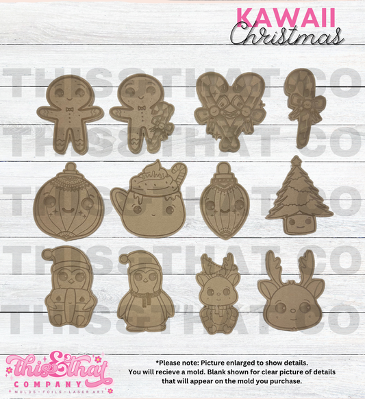 Silicone Mold For Resin | Kawaii Christmas