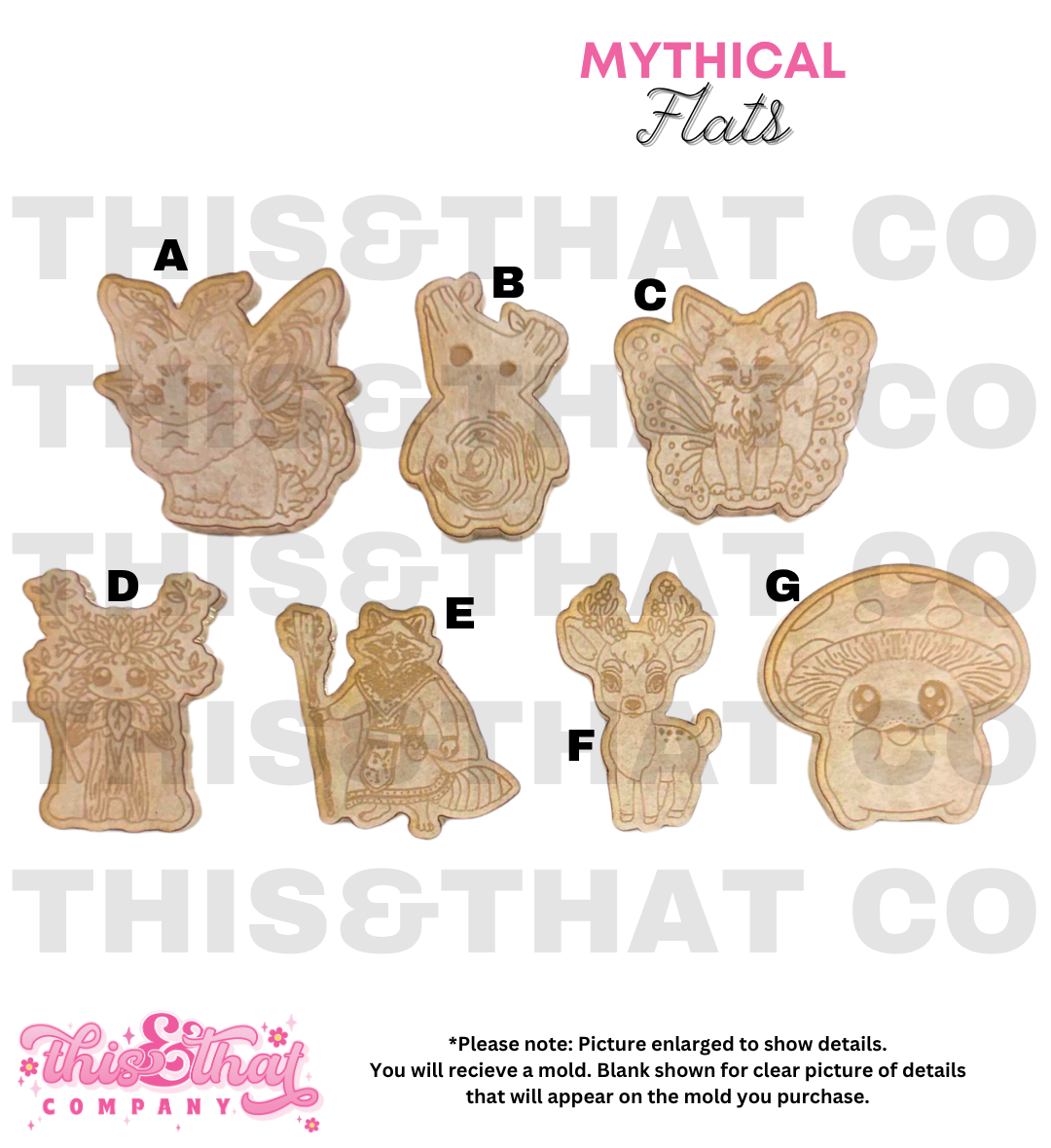 Silicone Mold for Resin | Mythical Flats