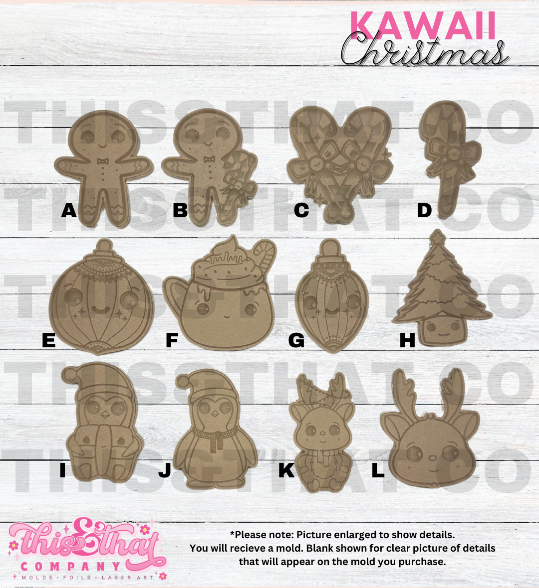 Silicone Mold For Resin | Kawaii Christmas