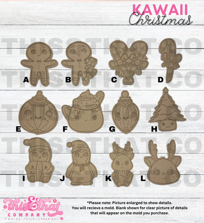 Silicone Mold For Resin | Kawaii Christmas