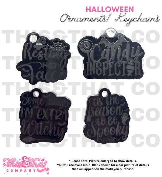 Silicone Mold for Resin | Halloween Keychains