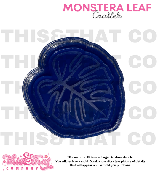 Silicone Mold For Resin | Monstera Leaf Cup Coaster