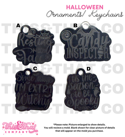 Silicone Mold for Resin | Halloween Keychains