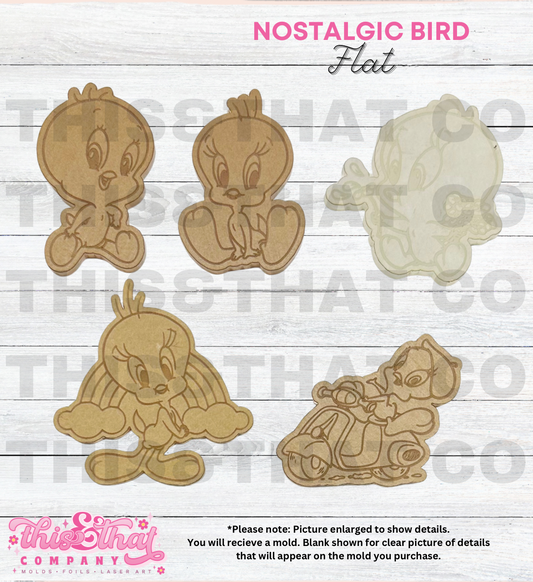 Silicone Mold For Resin | Nostalgic Bird Flats