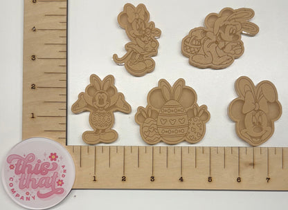 Silicone Mold For Resin | Easter Mouse Flats