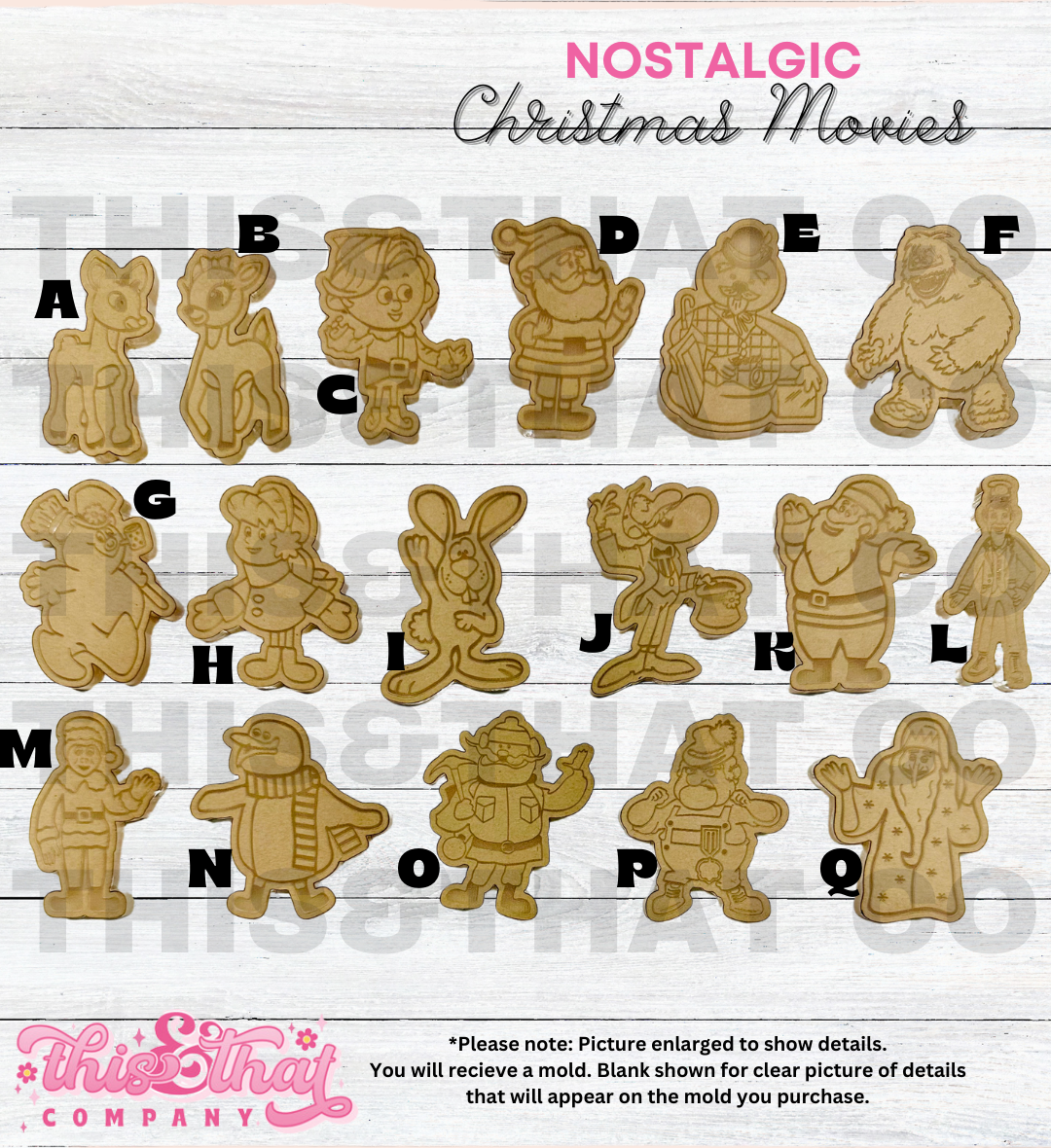 Silicone Mold For Resin |  Nostalgic Christmas Movies