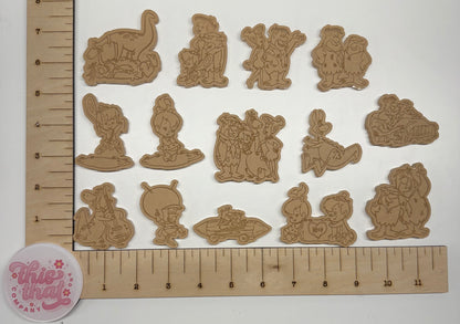 Silicone Mold For Resin |  Nostalgic Caveman Cartoon Flats