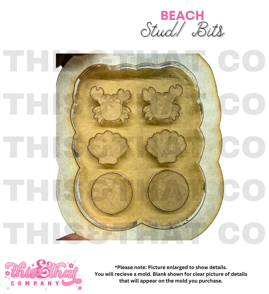 Silicone Mold for Resin | Beach Studs/ Bits