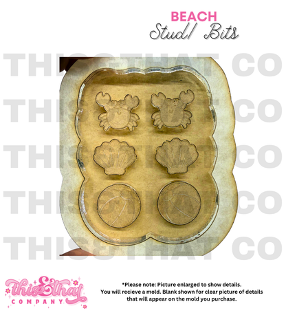 Silicone Mold for Resin | Beach Studs/ Bits