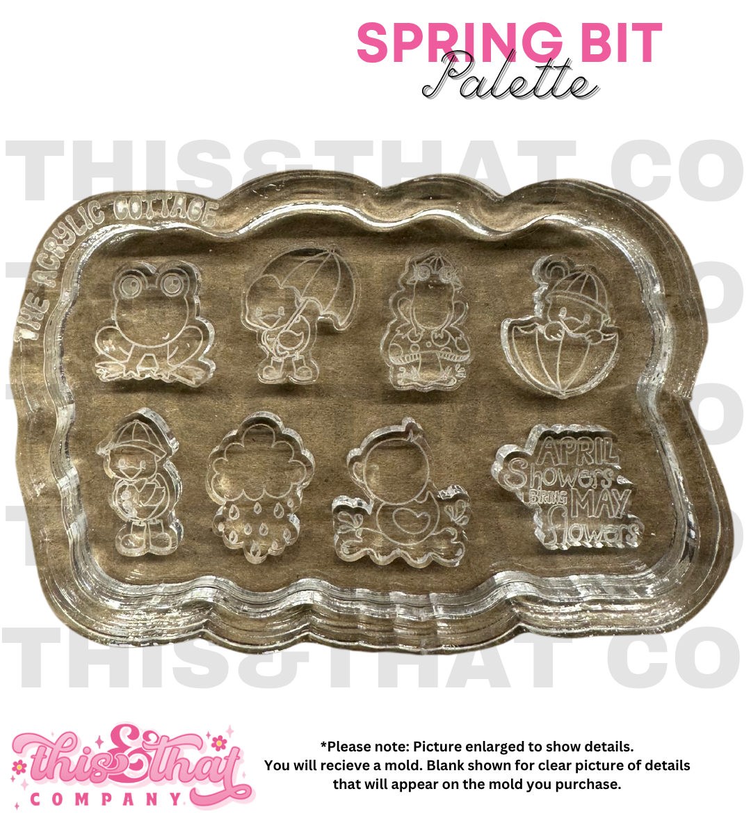Silicone Mold for Resin | Spring Stud/ Bit Palette
