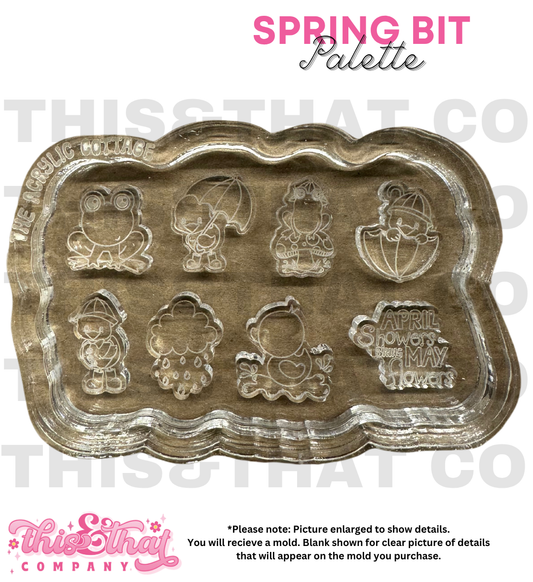 Silicone Mold for Resin | Spring Stud/ Bit Palette