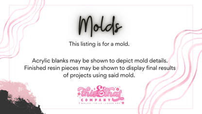 Silicone Mold For Resin | Basic Witch Cup Coaster Mold