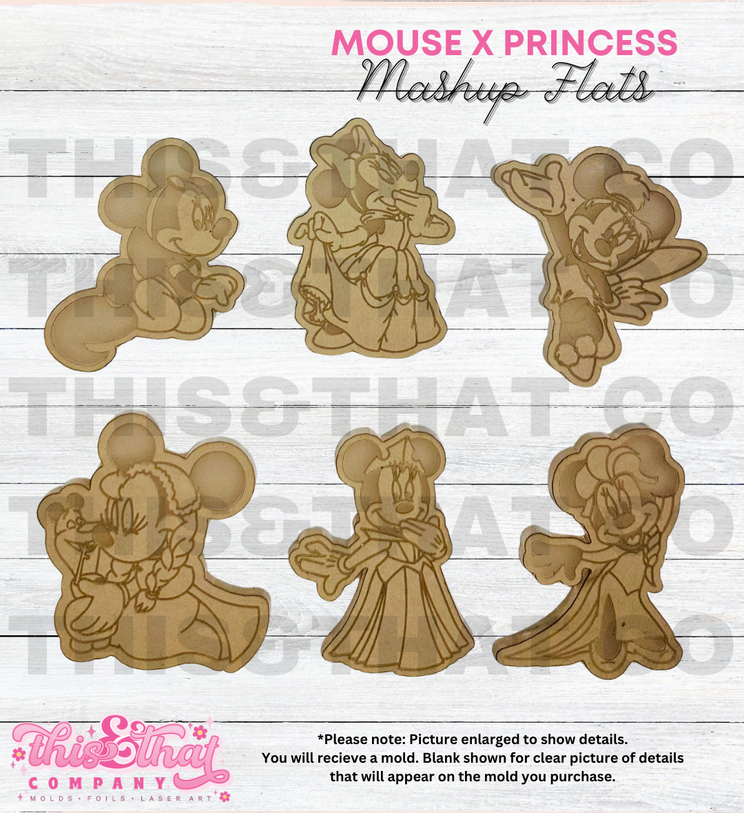 Silicone Mold For Resin | Mouse x Princess Mashups